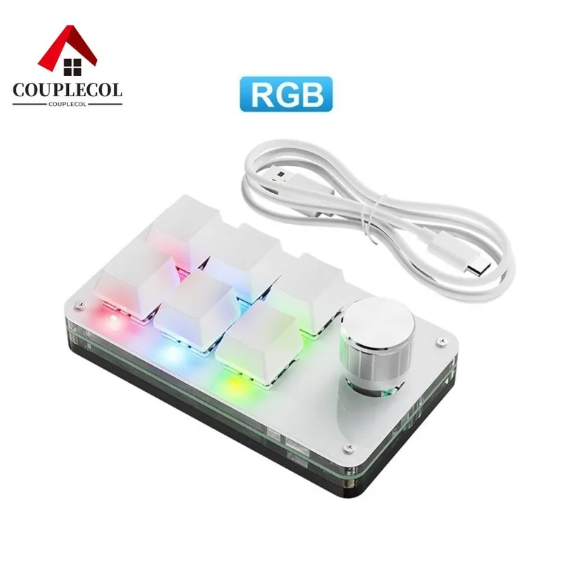 Bàn phím macro COUPLECOL 6 phím 1 núm xoay, ảnh 2