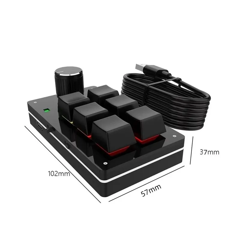 Bàn phím macro COUPLECOL 6 phím 1 núm xoay, ảnh 3