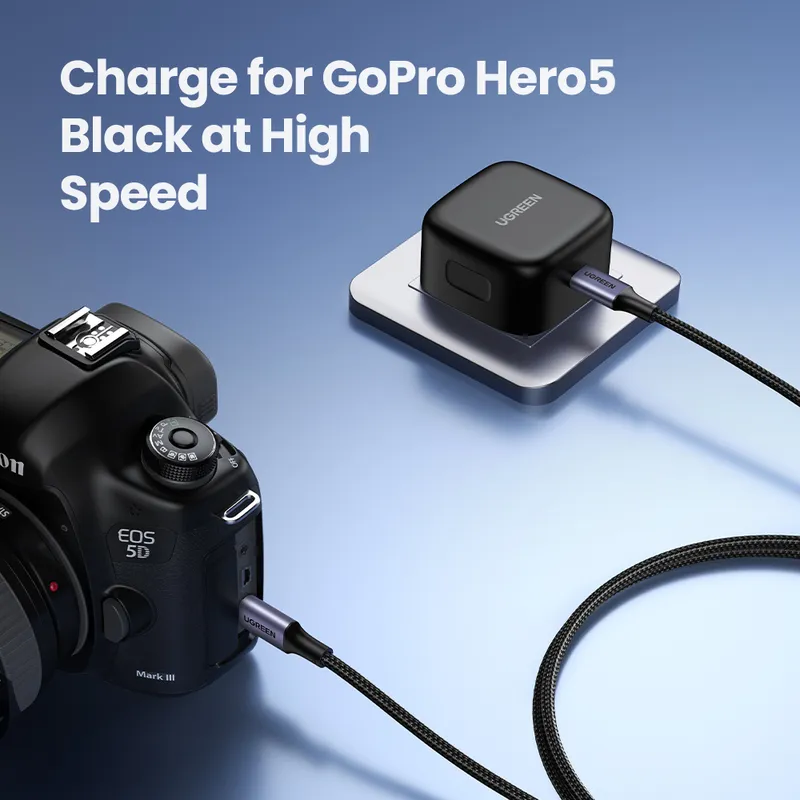 Cáp Ugreen US316 USB-C sang USB-C 100W bọc dù (0,5m), ảnh 4