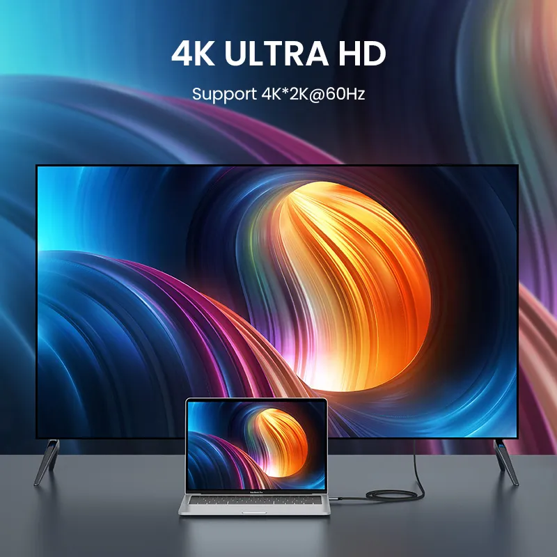 Cáp Ugreen USB-C sang HDMI 4K 60Hz bọc dù (1m, mã 25155), ảnh 2