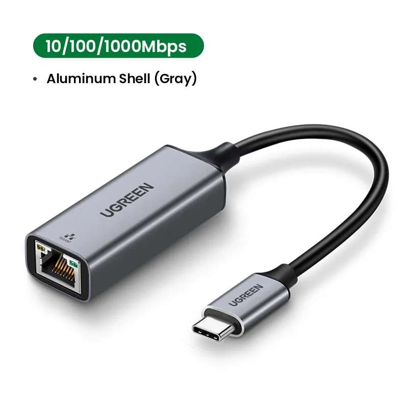 Đầu chuyển Ugreen USB-C sang LAN Gigabit vỏ nhôm, ảnh 2
