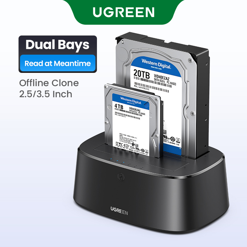 Dock ổ cứng Ugreen 2 khay SATA