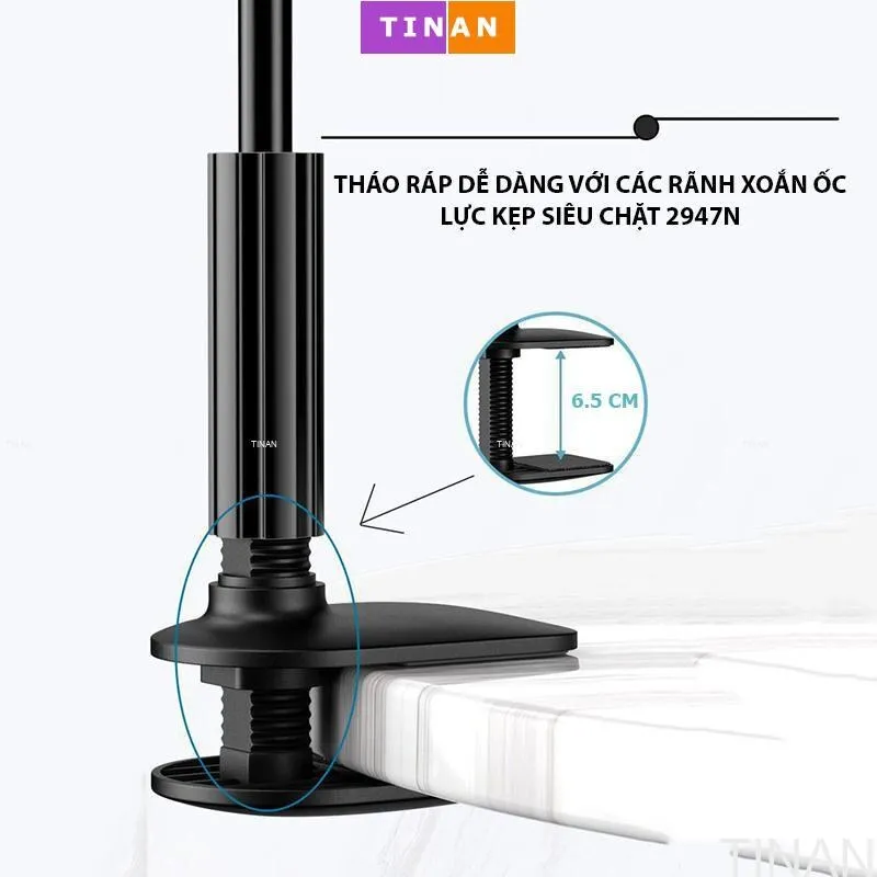 Giá kẹp điện thoại, máy tính bảng cần uốn dẻo, ảnh 4
