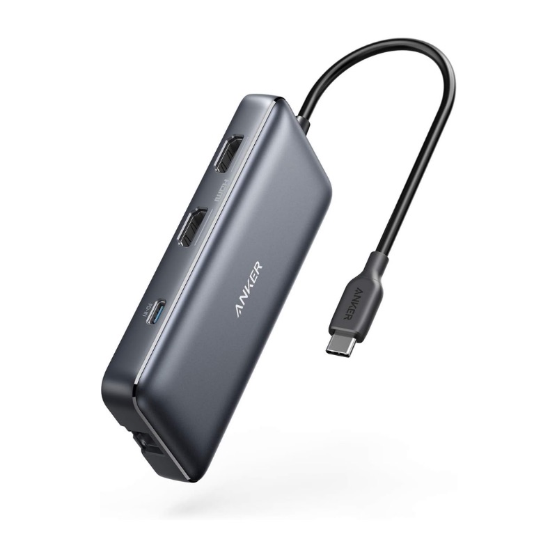 Hub USB-C Anker 553 8 trong 1 hai HDMI