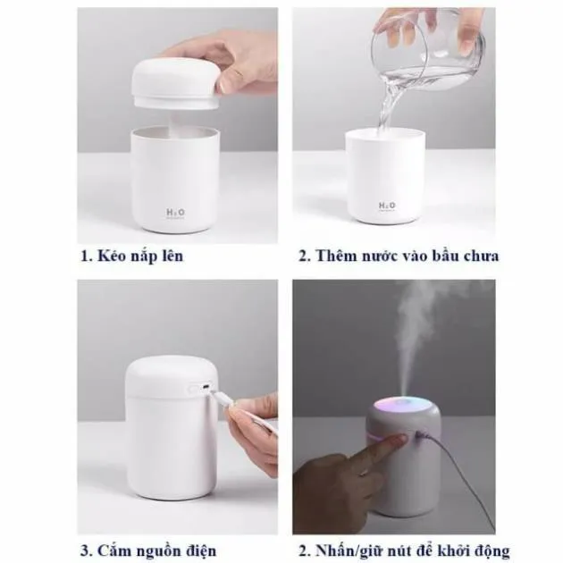 Máy phun sương tạo ẩm mini USB H2O (shop Heiwa), ảnh 4