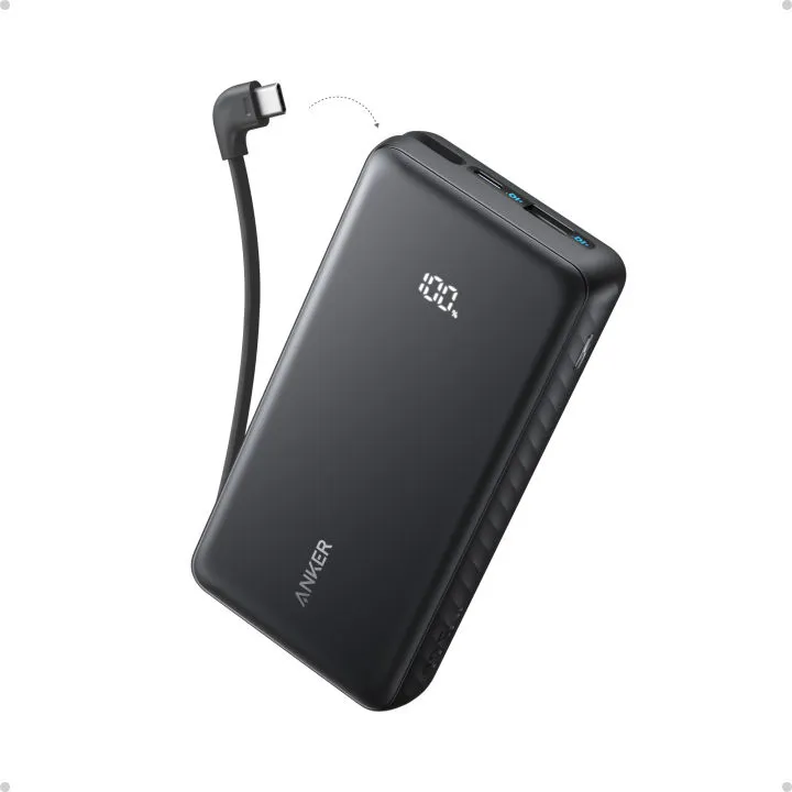 Sạc dự phòng Anker Zolo A110D 10.000mAh 22.5W (tích hợp cáp USB-C)