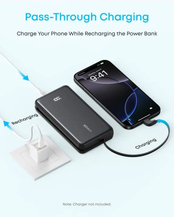 Sạc dự phòng Anker Zolo A110D 10.000mAh 22.5W (tích hợp cáp USB-C), ảnh 3