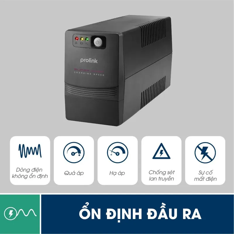 Bộ lưu điện UPS Prolink PRO700SFC 650VA/360W, ảnh 3